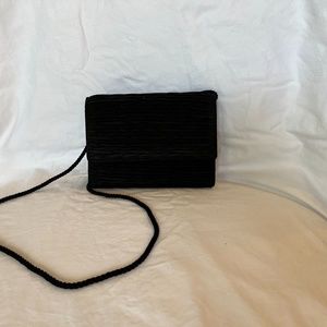 Vanessa Black fabric evening bag